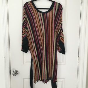 NWT Zara Knit Metallic Sweater Dress